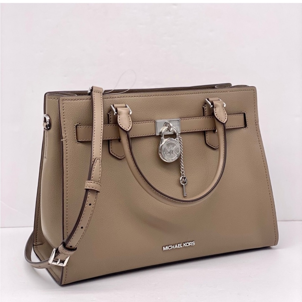 Michael Kors Hamilton Medium Satchel Crossbody Bag Dusk Color